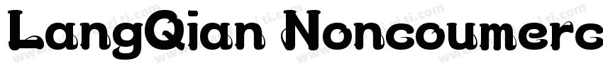 LangQian Noncoumercial Regular字体转换
